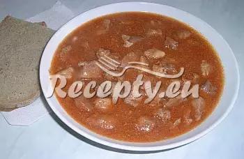 Vepřový chilli guláš recept  vepřové maso