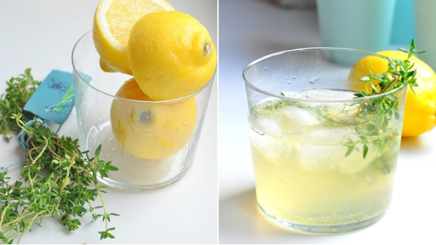 Tymiánová limonáda s citronem