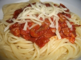 Špagety se šunkou a houbami recept