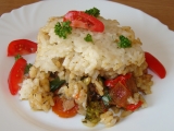 Vepřové ragů s rýžovou peřinkou recept