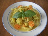 Květák a mrkev s curry recept