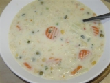 Krémová květáková polévka s jarní zeleninkou recept