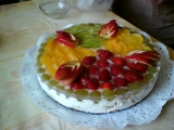 Nepečený ovocný dort II. recept