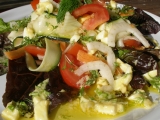 Fenyklovo  zeleninový salát s vaječnou zálivkou recept ...