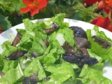 Salát z mangoldu a hub recept