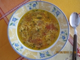 Cibulová polévka s rajčaty recept