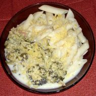 Sýrová omáčka s brokolicí a těstovinami recept