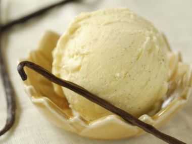 Luxusní vanilková zmrzlina