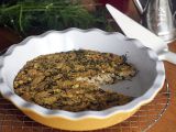 Frittata s houbami shiitake a koprem recept