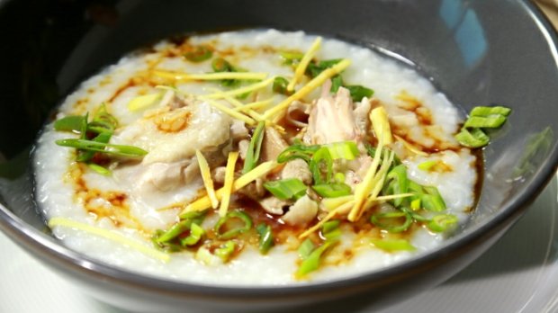 Čínská rýžová polévka Congee