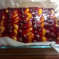 Ovocný pudinkový koláč recept