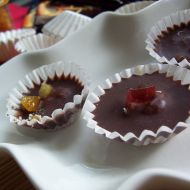 Čokoládové košíčky s kandovaným ovocem recept