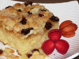 Máslovošlehačkový koláč s mandlovou krustou recept
