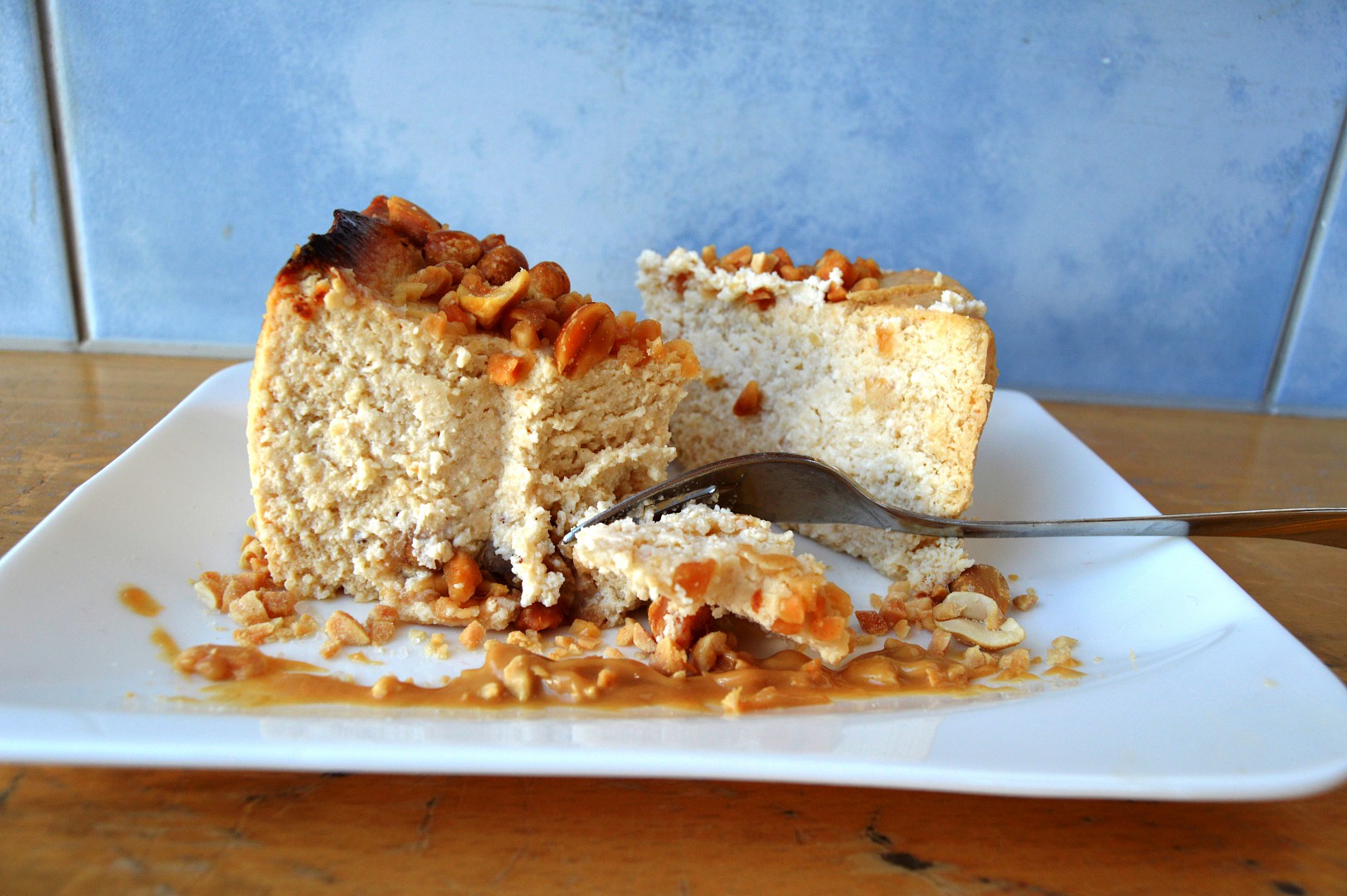 Bezlepkový cheesecake z arašídového másla recept