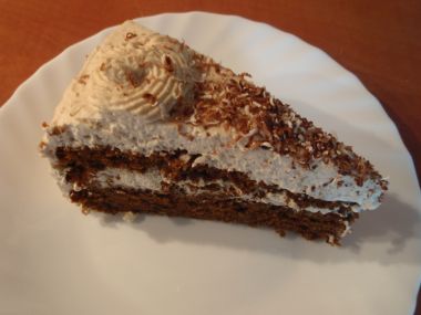 Kávový šlehačkový dort