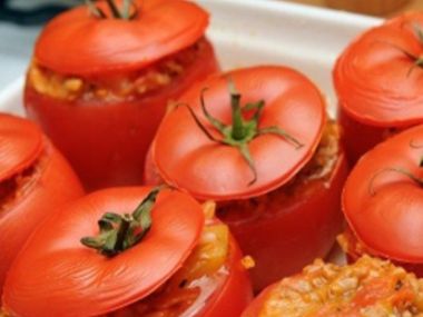 Plněná rajčata s hlívou