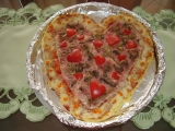 Pizza-valentýnská mé dcery recept