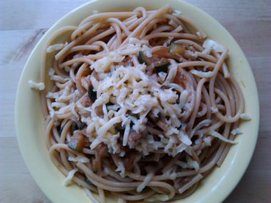 Špagety s cuketou