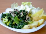 Brokolice se špenátem a žampiony recept