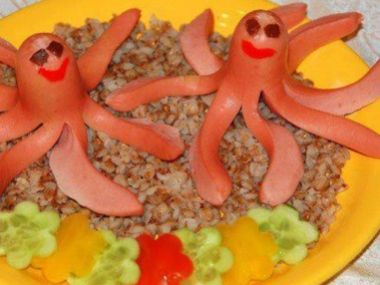 Chobotničky s čočkou a rýží