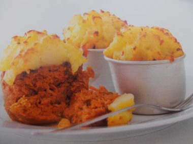 Masové muffiny pečené s brambory