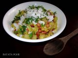 Rýžové vločky s bramborami  Batata Pohe recept