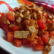Paprikový tofu salát recept