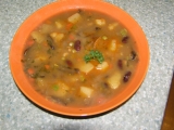 Houbovo-fazolová polévka recept