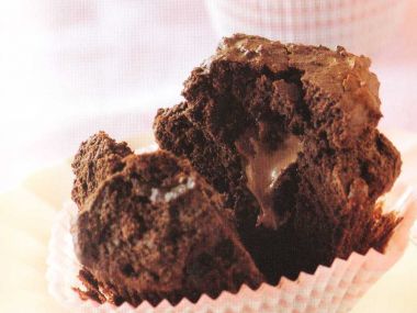 Čokoládové mufiny s překvapením
