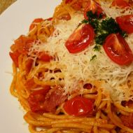 Rajčatové špagety recept