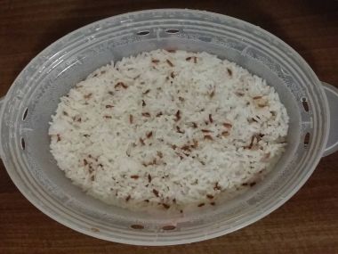 Rýže z parního hrnce