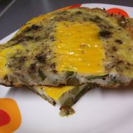 Paprikovo-hrášková omeleta recept