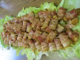 Gyrosové kuřecí kousky zabalené v anglické slanině recept ...