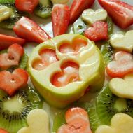 Valentýnský ovocný salát recept