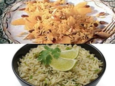 Rýže  Kari s pomerančem a Indická s limetkou