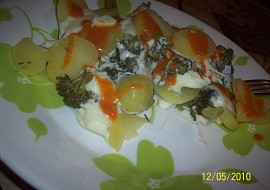 Pařené brambory s brokolicí a sýrem (Parní hrnec) recept ...