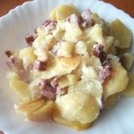 Zapečené brambory se smetanou recept