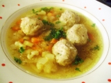 Zeleninová polévka s hlívovými knedlíčky recept