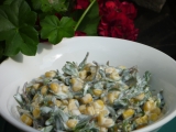 Salát z kukuřice a šruchy zelné recept