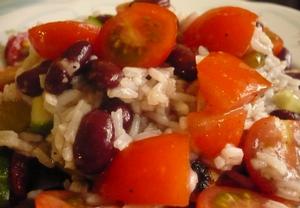 Fazolový salát s rýží