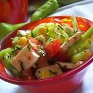 Zeleninový salát s lučinou recept
