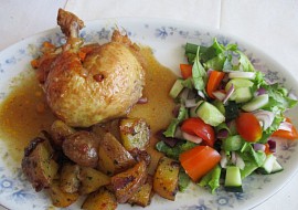 Kuře plněné kořenovou zeleninou recept
