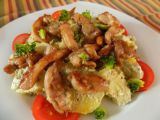 Bramborový salát s pestem a kuřecím masem recept