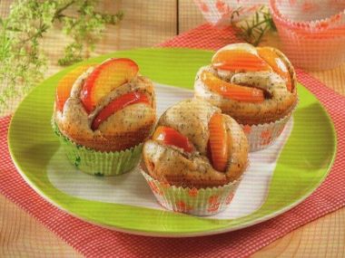 Muffiny s mákem a meruňkami