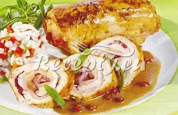 Salát z kuřecích prsíček a rýže recept  drůbeží maso