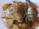 Kuře na rozmarýnu, pečené s bramborami recept