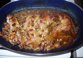 Králík na hořčici s anglickou slaninou recept