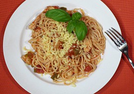 Špagety s dobrou náloží recept