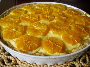 Tvarohový koláč s pomeranči