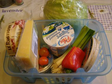 Sýrovo- zeleninový salát